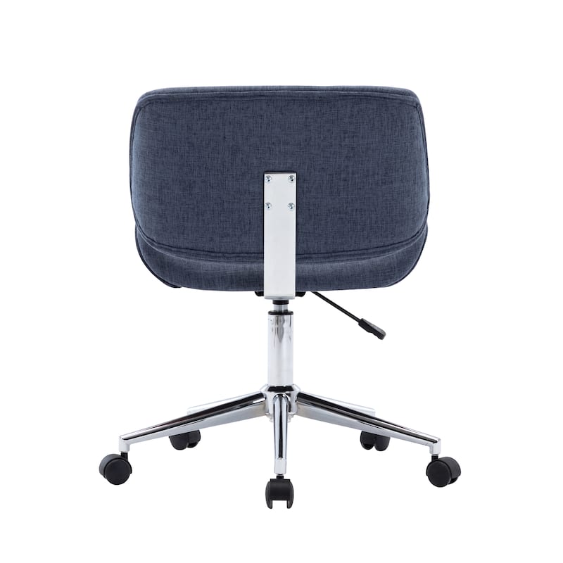 Porthos Home Orli Faux Leather or Fabric Mid-Century Office Chair
