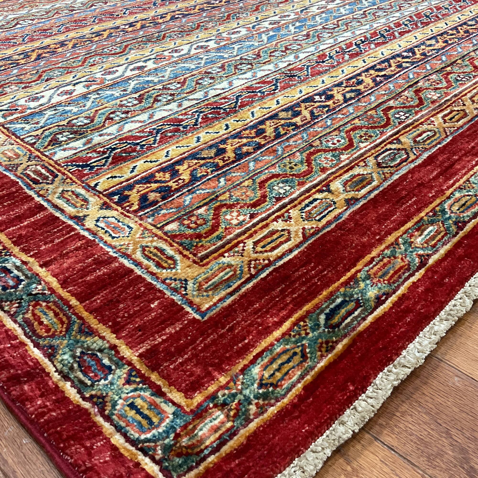 HERAT ORIENTAL Handknotted Super Kazak Khorjeeen Design Wool Rug 3