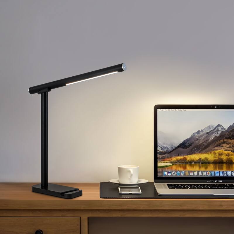 Starsky 1-Light Rechargeable Wireless LED Dimmable Desk Lamp