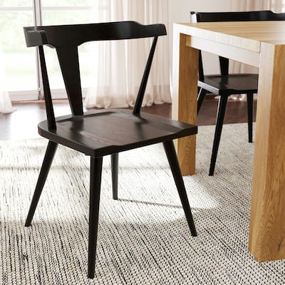 Poly & Bark Enzo Dining Chair - Solid Oak Wood