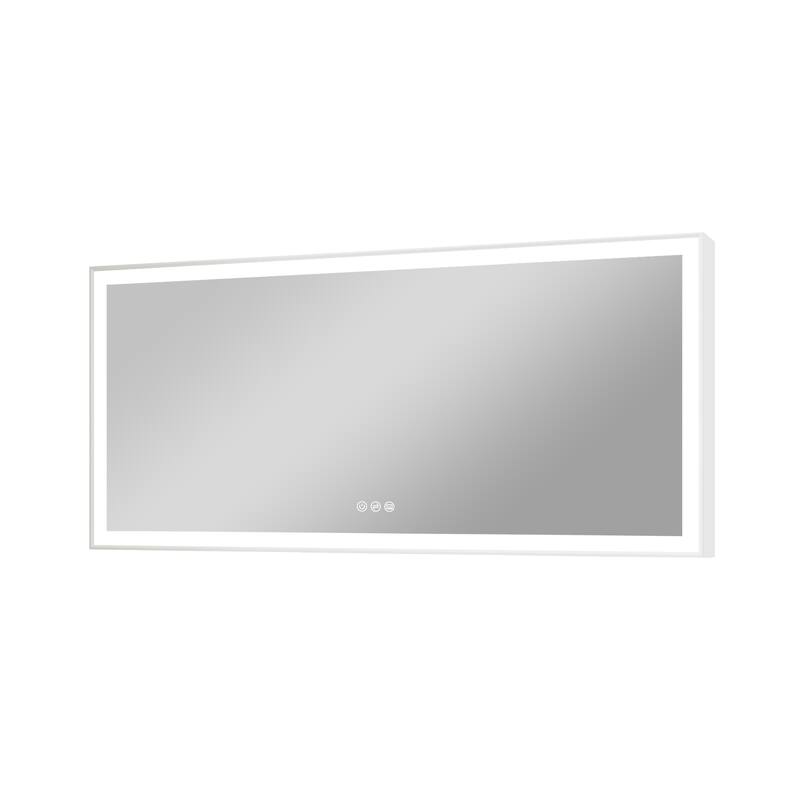 Wall Mounted Bathroom Heavy Duty Framed LED Mirror With bright light And And Memory Function
