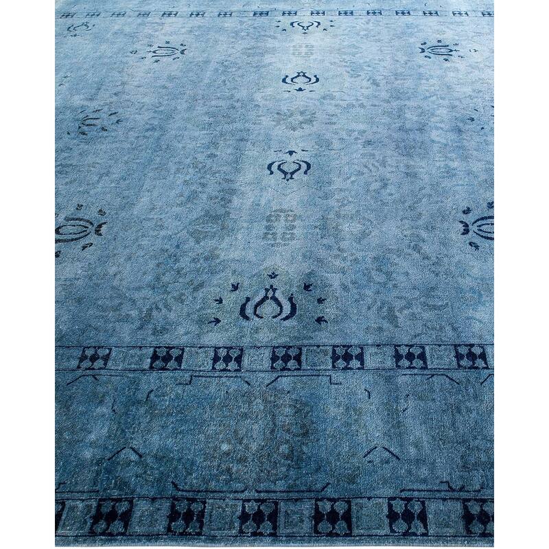 Vibrance, One-of-a-Kind Hand-Knotted Area Rug - Gray, 8' 10" x 12' 1" - 8' 10" x 12' 1"
