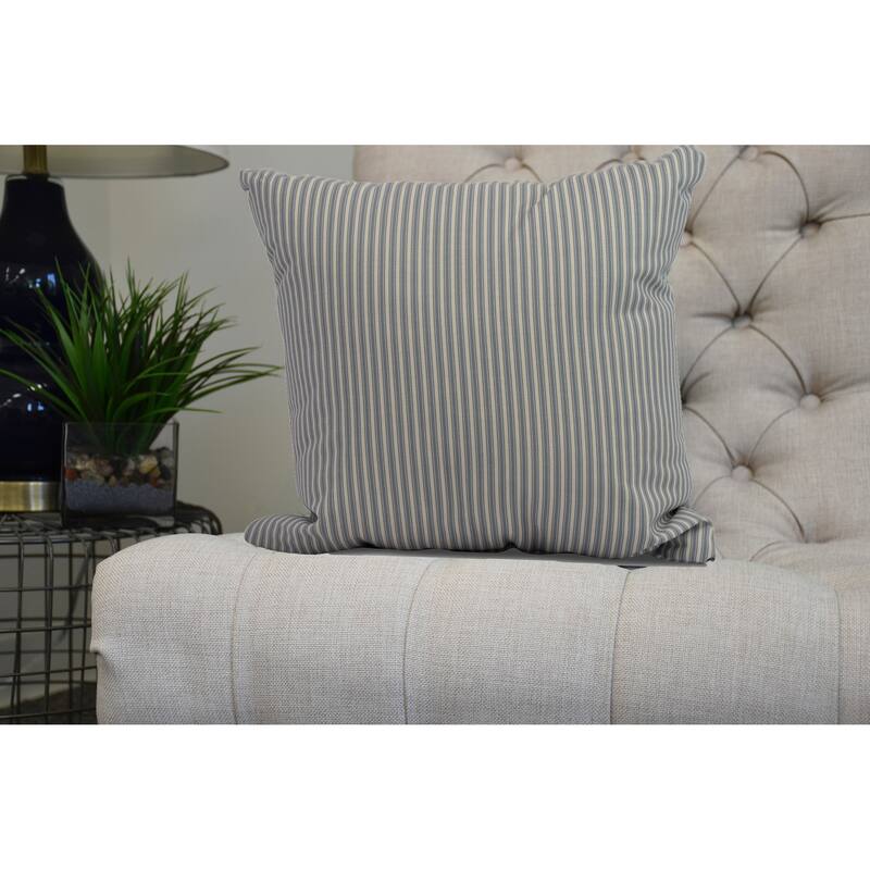 26 x 26 inch Ticking Stripe Decorative Pillow