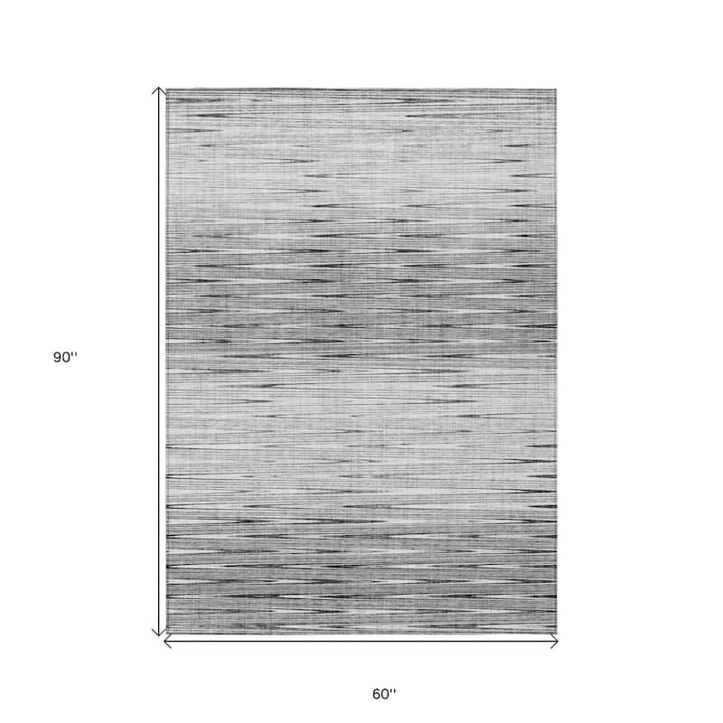 HomeRoots Abstract Transitional Rectangle Outdoor Rug