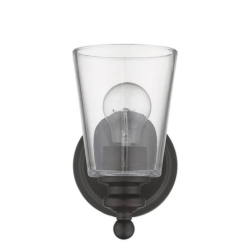 Modern Clear Glass Shade Wall Sconce with Swing Arm for Home Lighting