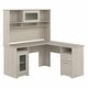 preview thumbnail 33 of 81, Cabot 60W L-Shaped Desk with Hutch and Storage by Bush Furniture
