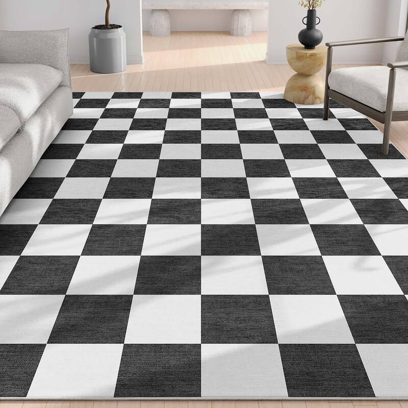 Well Woven Apollo Square Modern Geometric Flat-Weave Area Rug