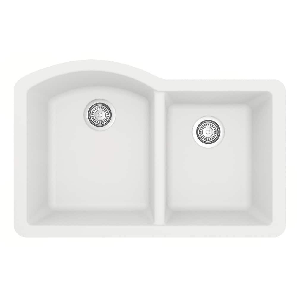 Karran Undermount Quartz Double Bowl Kitchen Sink