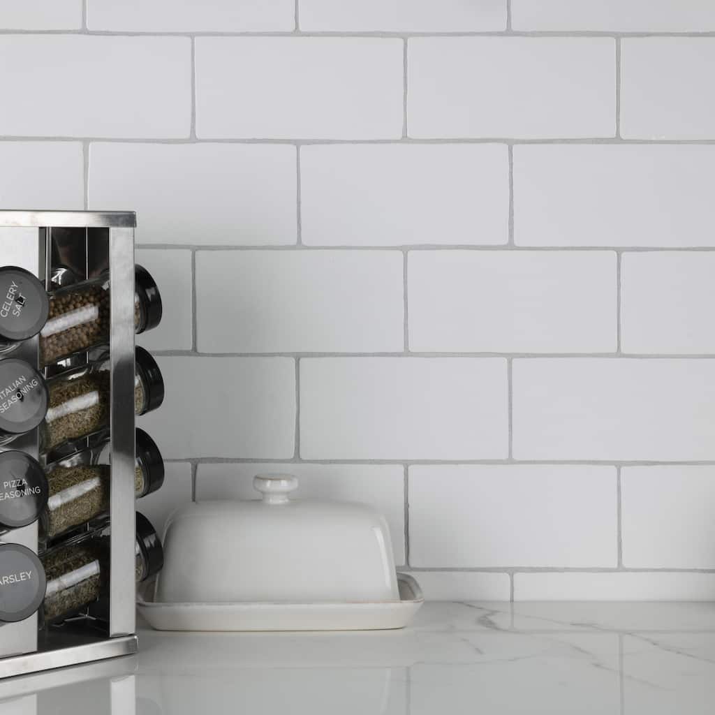 Merola Tile Chester Bianco 3" x 6" Ceramic Wall Tile