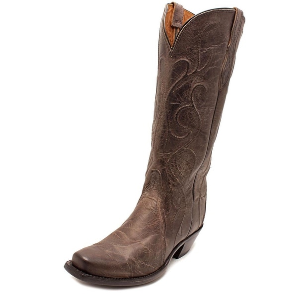 Lucchese Patsy Women Round Toe Leather Gray Western Boot
