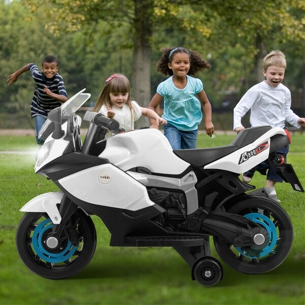 kids electric motorcycle with training wheels