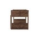 preview thumbnail 11 of 21, Low Twin Over Twin Size Bed Floor Bunk Bed with Panelled Headboard Footboard, Ladder and Guardrails, Solid Rubber Wood Frame