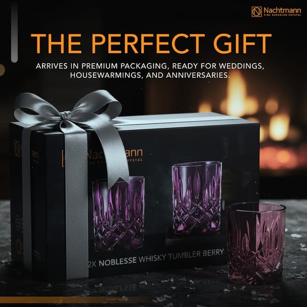 Nachtmann Set of 2 Noblesse Fine Glass Whiskey Tumblers - On Sale - Bed Bath & Beyond