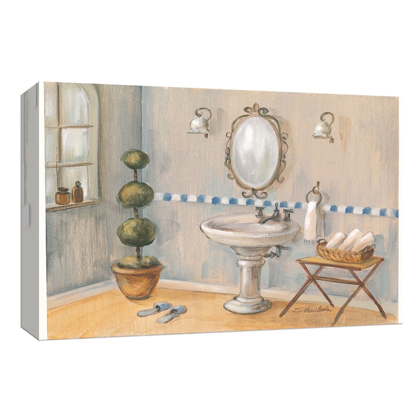 Shop Ptm Images 9 153746 Ptm Canvas Collection 8 X 10 Cool Bath Ii Giclee Bathroom Art Print On Canvas Overstock 28103369