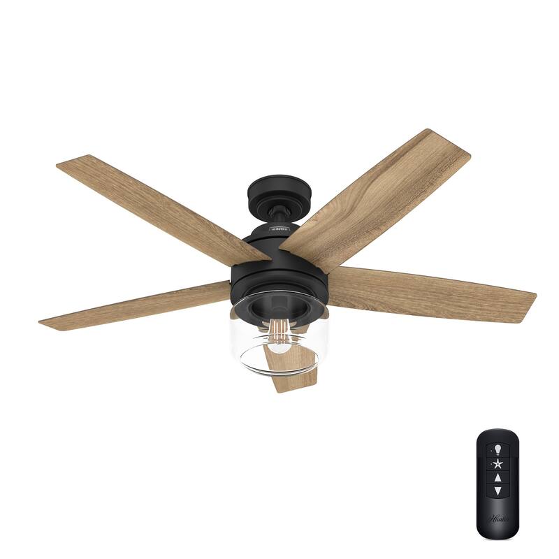 Hunter Margo Ceiling Fan w/ LED Light Kit, Handheld Remote - Transitional, Bohemian