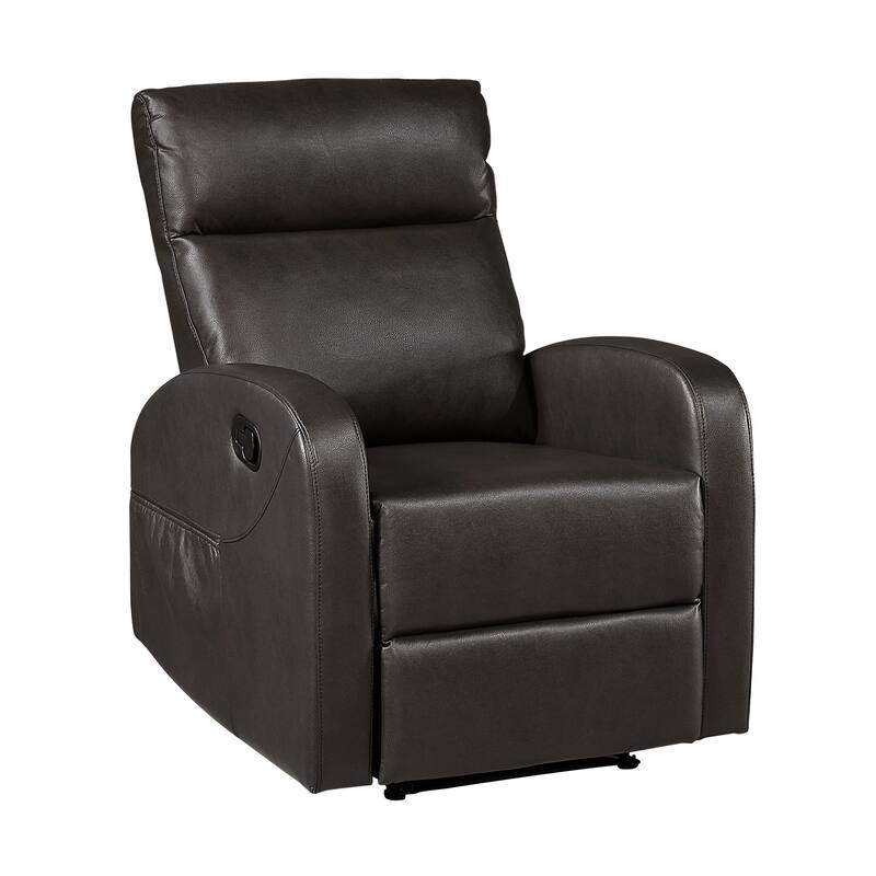 Oliver Manual Recliner - Espresso (Faux Leather)
