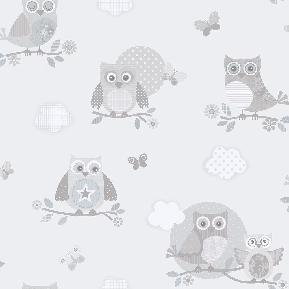 Galerie Wallcoverings Just 4 Kids 2 Owls Non-woven Matte Wallpaper Roll