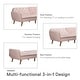 preview thumbnail 41 of 47, The Novogratz Tallulah Velvet Fold-down Memory Foam Futon