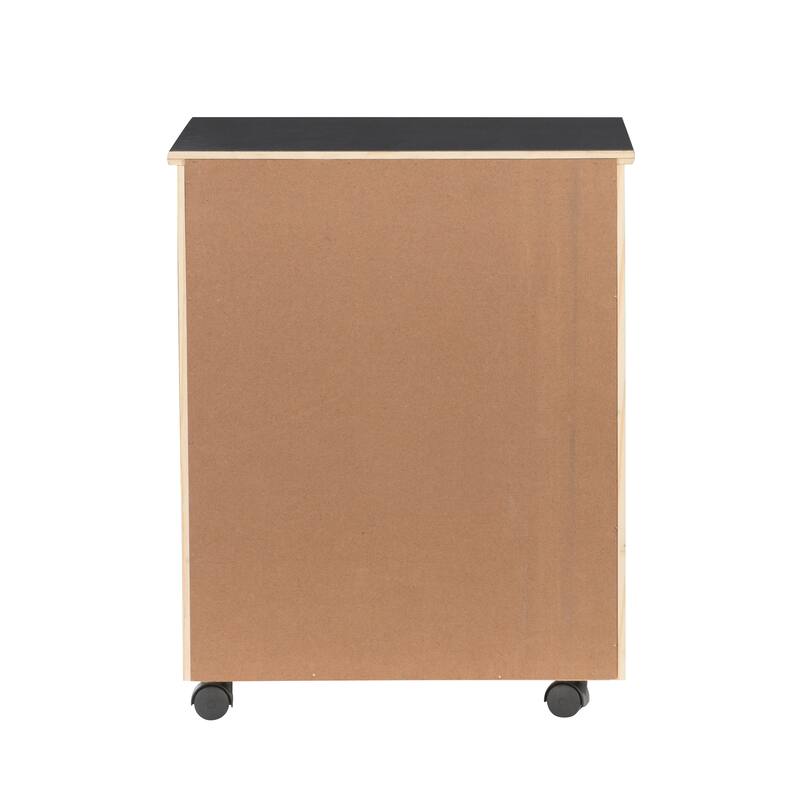 Bridgton 6-drawer Wide Rolling Storage Chest Cart