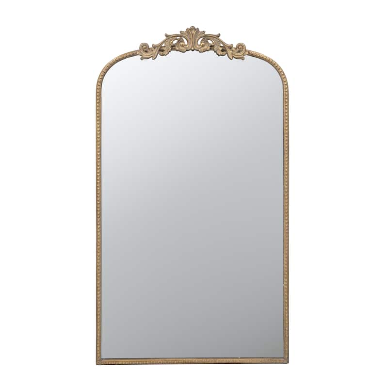 Classic Antique Arched Mirror Hanging or Leaning Against Wall