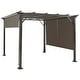 preview thumbnail 1 of 6, 2Pcs Universal Replacement Canopy for Pergola Structure Sun Awning-Brown - Brown