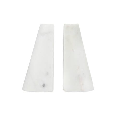 White Marble Bookends (Set of 2 Pieces)