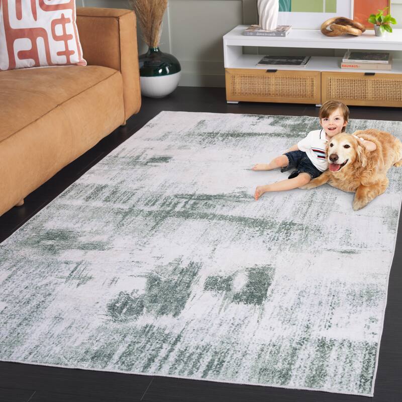 SAFAVIEH Santa Monica Lucina Modern & Contemporary Rug - 8' x 10' - Ivory/Green