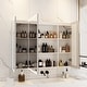 preview thumbnail 7 of 16, Sleek Anti-Fog Bathroom Medicine Cabinet with Dimmable LED Lights - 45.9"