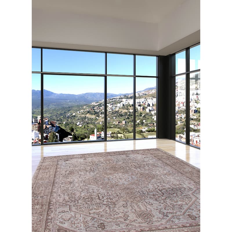 ECARPETGALLERY Hand-knotted Color Transition Grey Wool Rug - 6'3 x 9'6