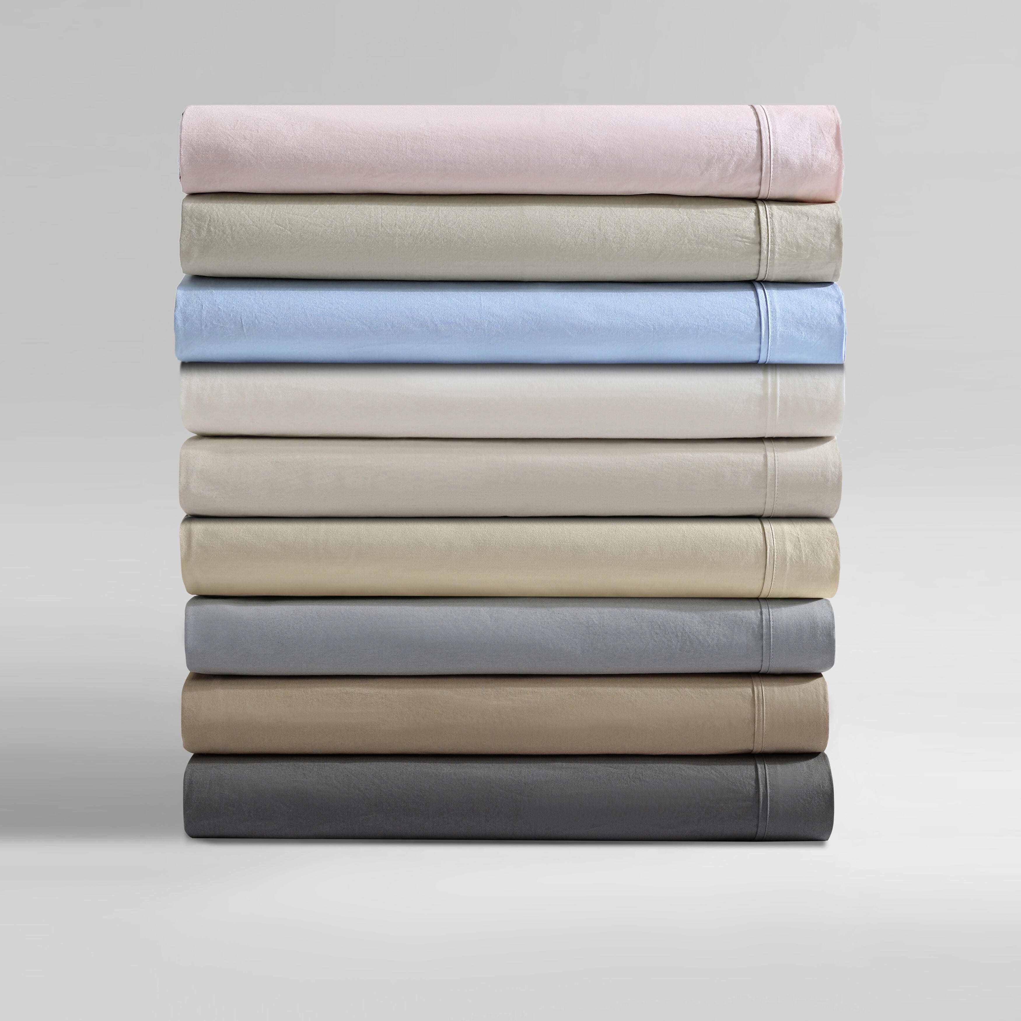 Calvin Klein Washed Cotton Percale Sheet Set
