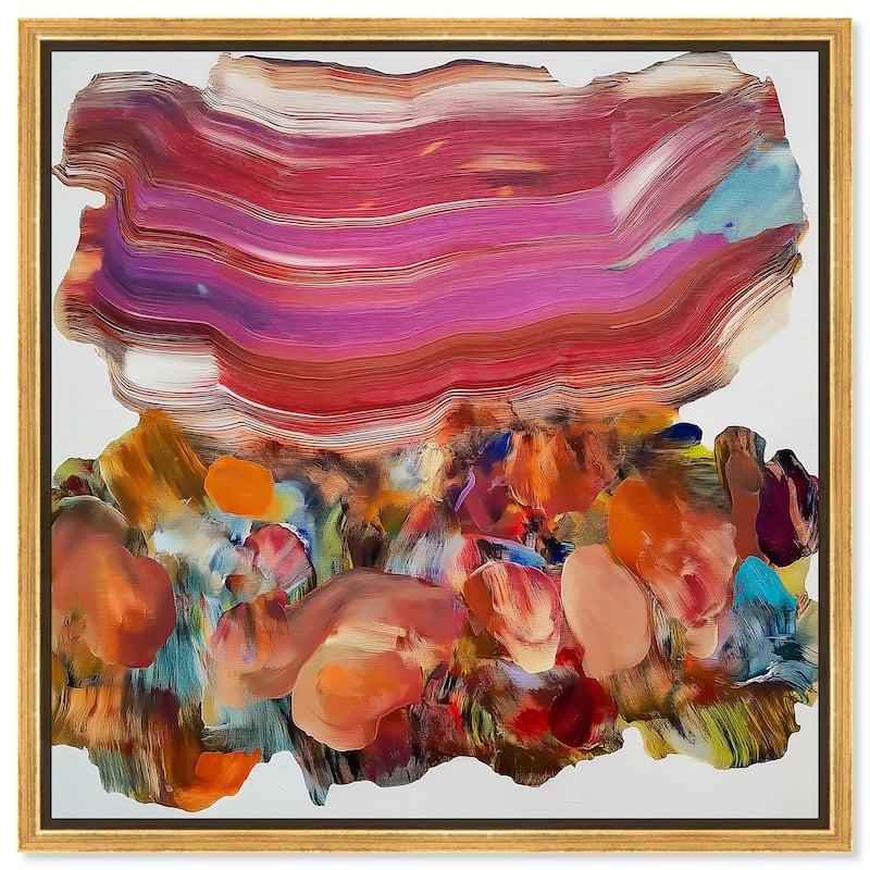 Flow State I Canvas by Art Remedy - 40" x 40" - Gold