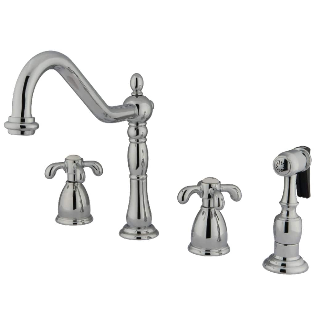 Kingston Brass French Country 1.8 GPM Widespread Kitchen Faucet -