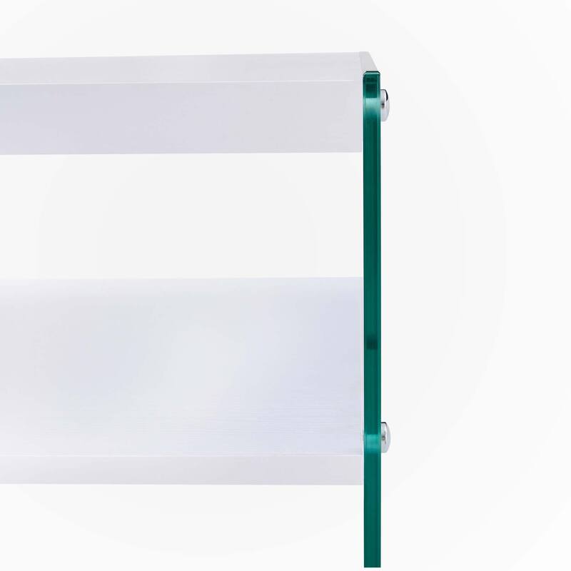 Double layered rectangular coffee table