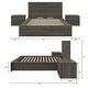 preview thumbnail 33 of 38, James 4-Piece Bedroom Set with Bed, Headboard, and 2 Nightstands