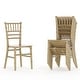 preview thumbnail 1 of 13, Set of 6 Children's Classic Resin Chiavari Chairs for All Occasions - 12"W x 12"D x 24.75"H Gold