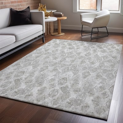 Premium Washable Super Soft Abstract Diamonds Mayfield Rug