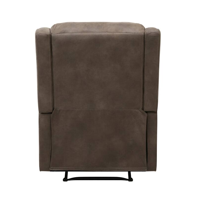 Faux Leather Manual Recliner for Living Room