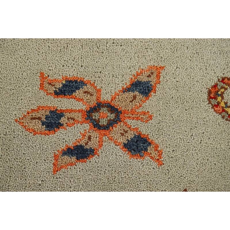 Animals Design Art Deco Accent Rug Handmade Wool Carpet - 2'0" x 3'0"