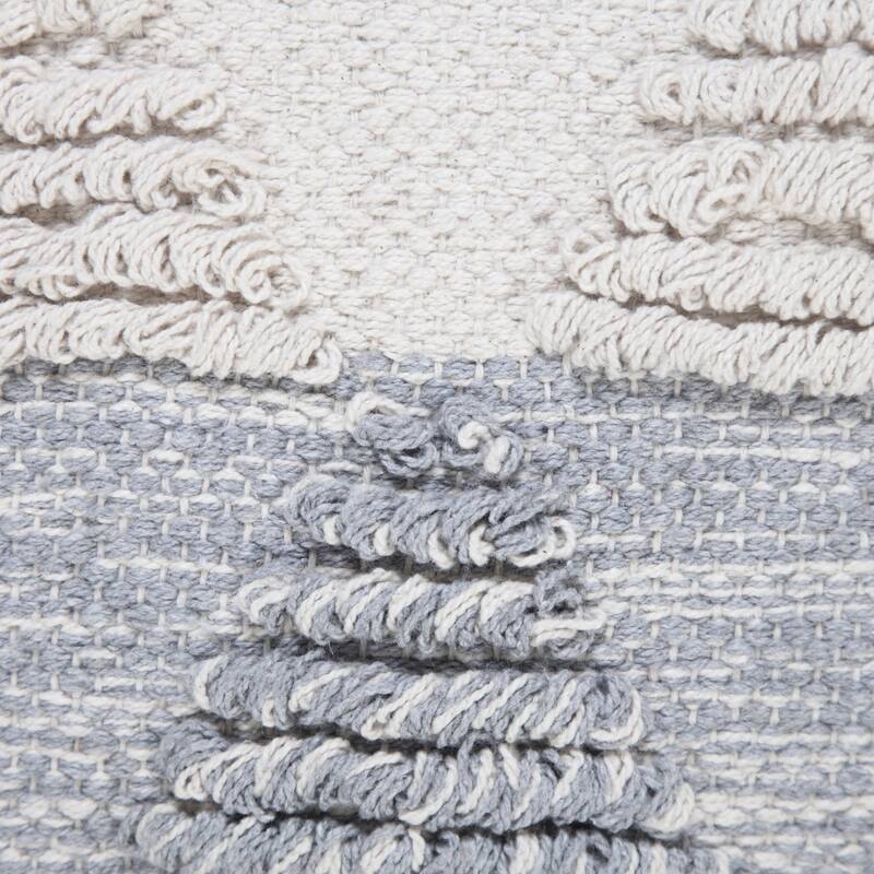 Sevita Contemporary Textured Diamond Cotton Throw Pillow
