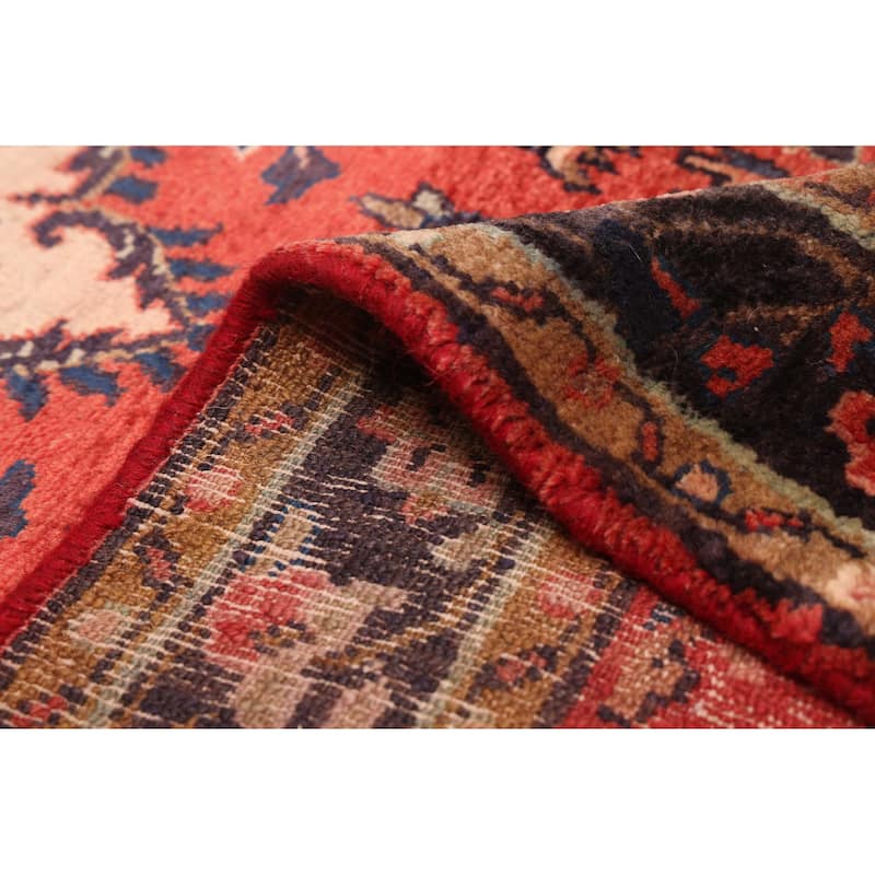 ECARPETGALLERY Hand-knotted Andelz Red Wool Rug - 3'5 x 9'4