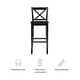 preview thumbnail 19 of 19, Linon Copper Grove Frunza Wooden 30-inch X-back Bar Stool