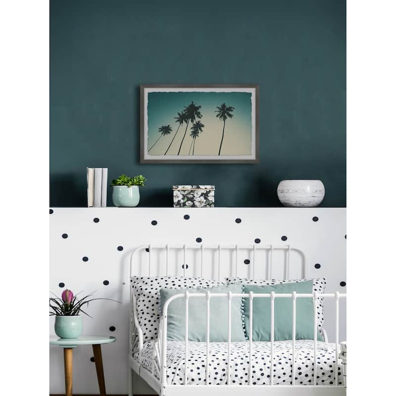 'Palm and the Blue Sky' Framed Painting Print