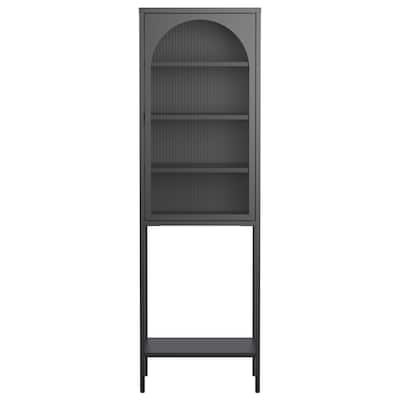 5-Tier Cube Bookshelf Storage Cabinet with 3 Adjustable Shelves