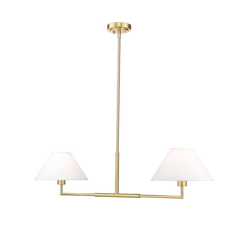 Z-Lite 744-42L Leila 2 Light 42" Wide Linear Chandelier
