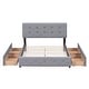 preview thumbnail 6 of 25, Queen Size Upholstered Platform Bed with a Hydraulic Storage System