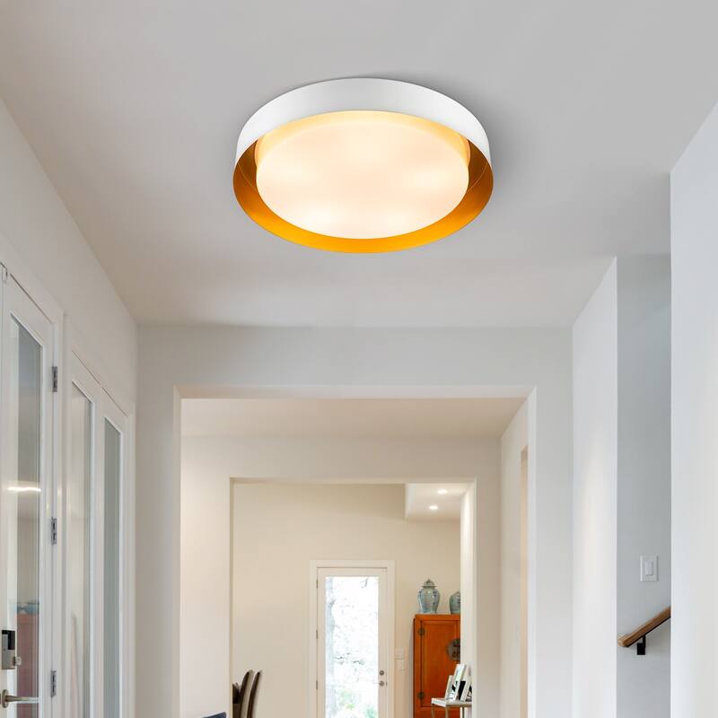 Modern Minimalist Round Drum Flush Mount Ceiling Lights