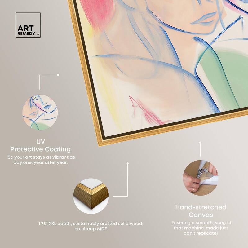 Brushstroke Bond Canvas by Art Remedy