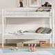 preview thumbnail 2 of 36, Bunk Bed Metal Twin Size Bunk Beds Frame with Ladder & Full-Length Guardrail Heavy Duty Sturdy 2 in 1 Convertible Bunk Bed