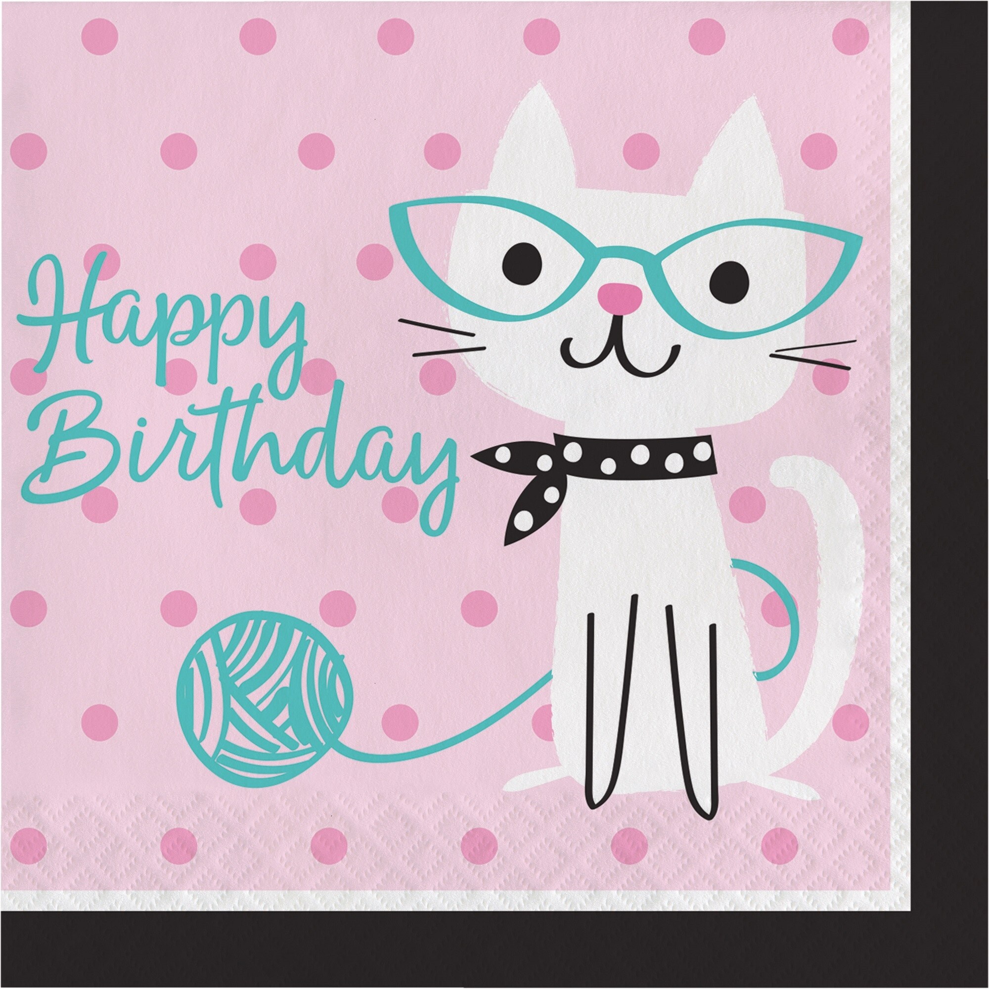 Shop Pack Of 192 Multicolored Purrfect Cat Happy Birthday