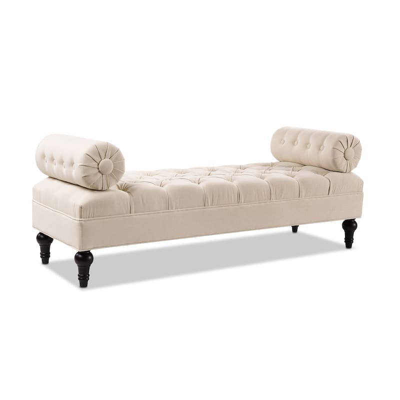 Lewis Bolster Arm Entryway Bench
